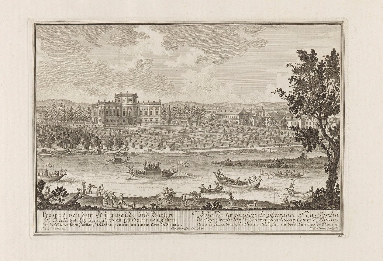 A Palais Althan Bécsben, 1719. alkotó: Joseph Emanuel Fischer von Erlach