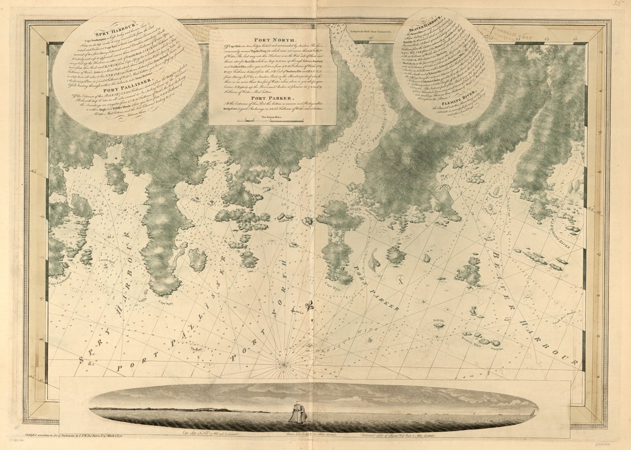 Az atlanti Neptunusz, alkotó: Joseph F. W. Des Barres