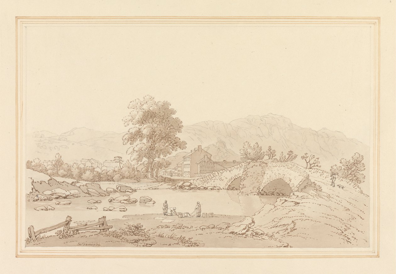 A Keswick & Bridge északi bejárata alkotó: Joseph Farington