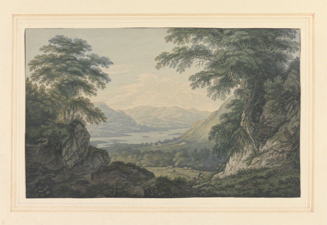 Ullswater felső vége alkotó: Joseph Farington