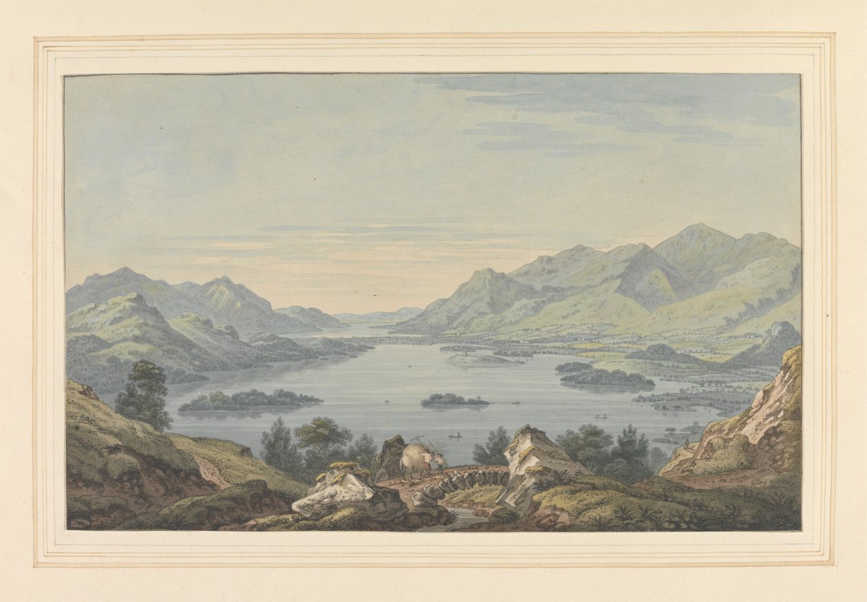 Keswick völgye és Derwent Water alkotó: Joseph Farington