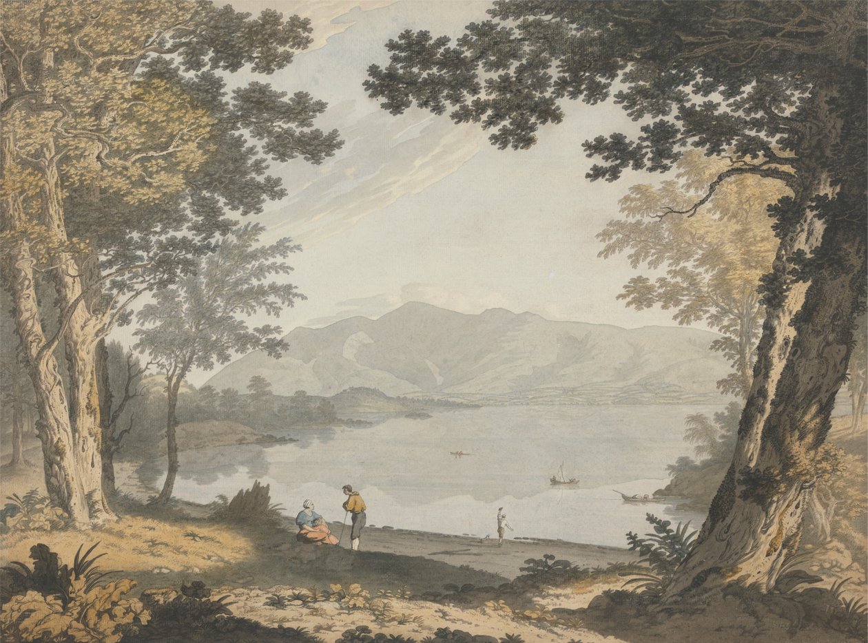 Kilátás Skiddawra és Derwentwaterre alkotó: Joseph Farington
