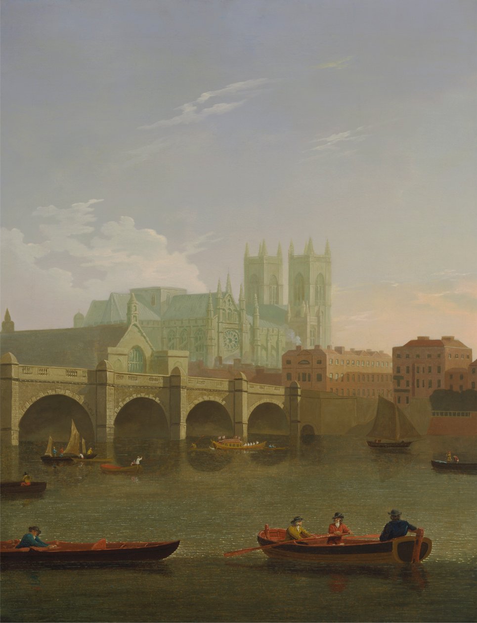 Westminster apátság és híd alkotó: Joseph Farington