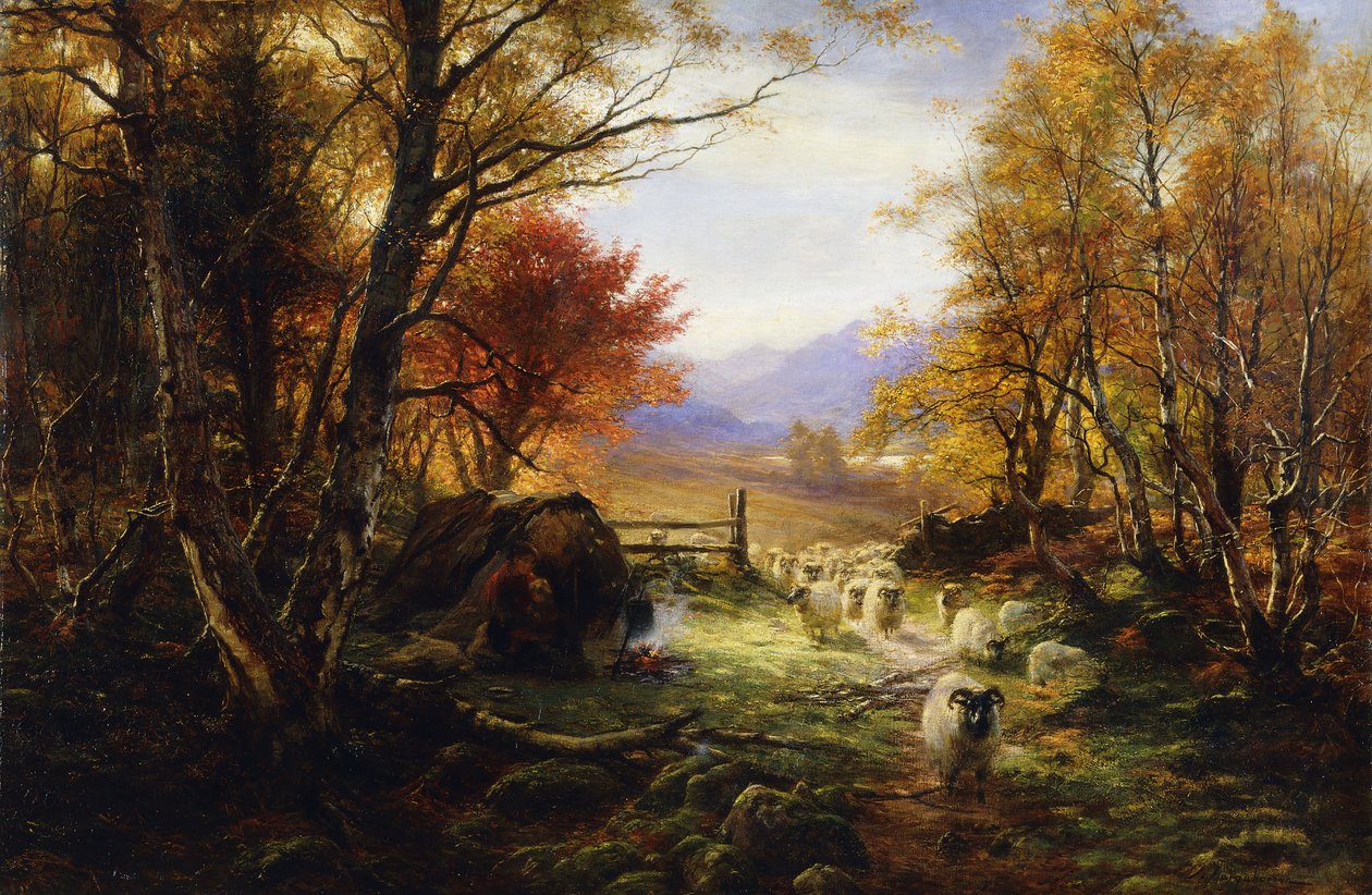 Változó legelő, este, alkotó: Joseph Farquharson