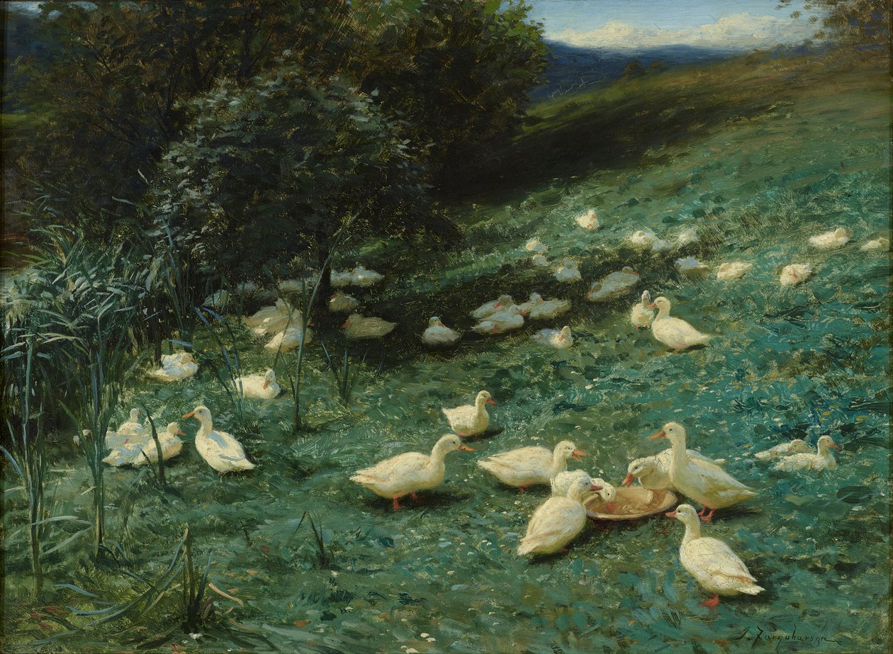 Nyári napok melegében (olaj, vászon) alkotó: Joseph Farquharson