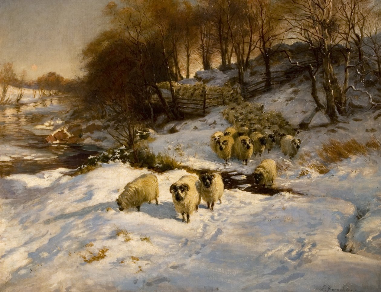 Birkák a hóban, 1935 alkotó: Joseph Farquharson