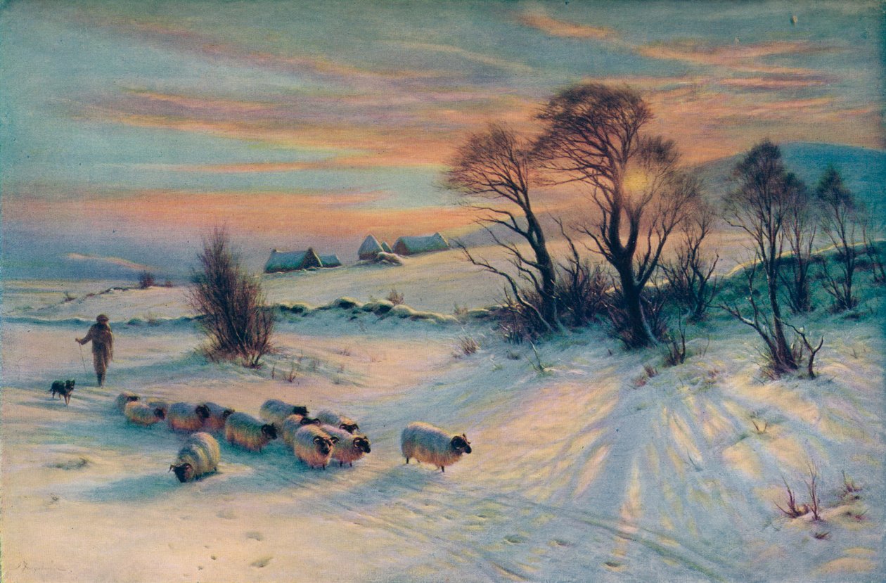 The Winters Glow, 19. század, 1913 alkotó: Joseph Farquharson