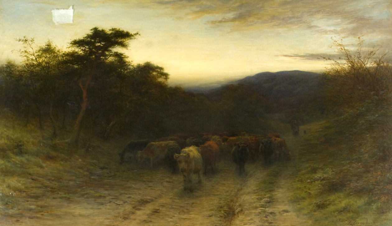A gloamin és a vigyor között, amikor jön a kye, hame alkotó: Joseph Farquharson