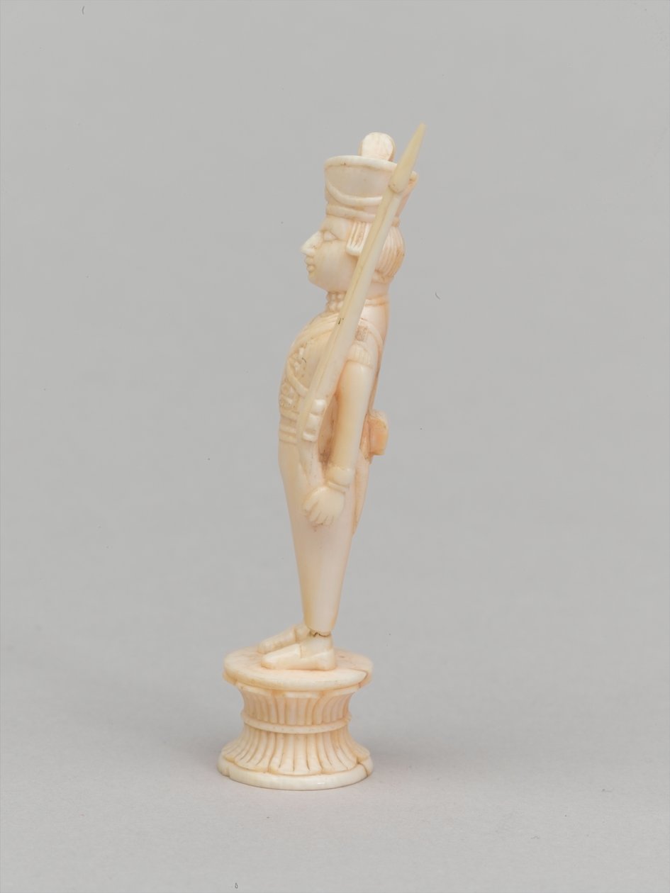 Fehér gyalog, sakkfigura, India, 1820 körül alkotó: Joseph Felix Bouchor