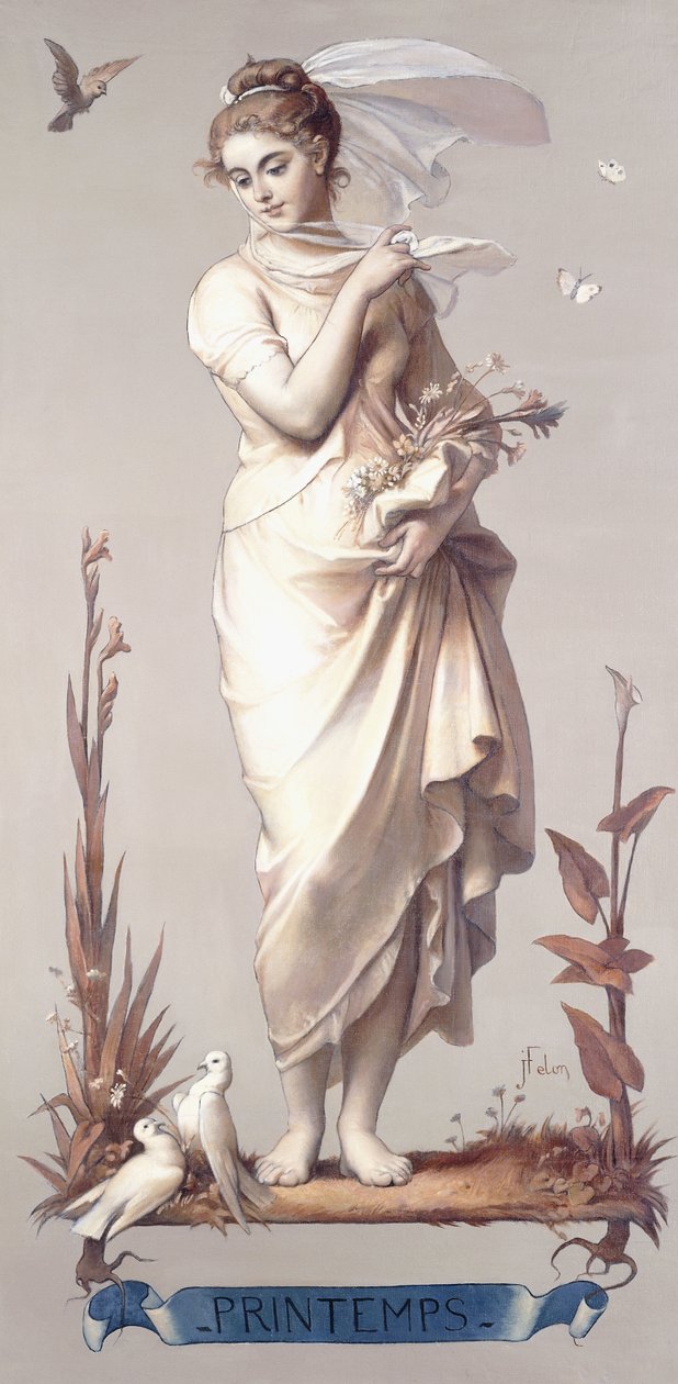 A négy évszak – tavasz, 1873-74 alkotó: Joseph Felon