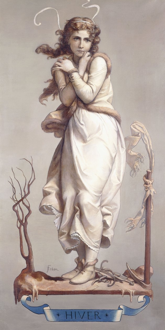 A négy évszak – tél, 1873-74 alkotó: Joseph Felon