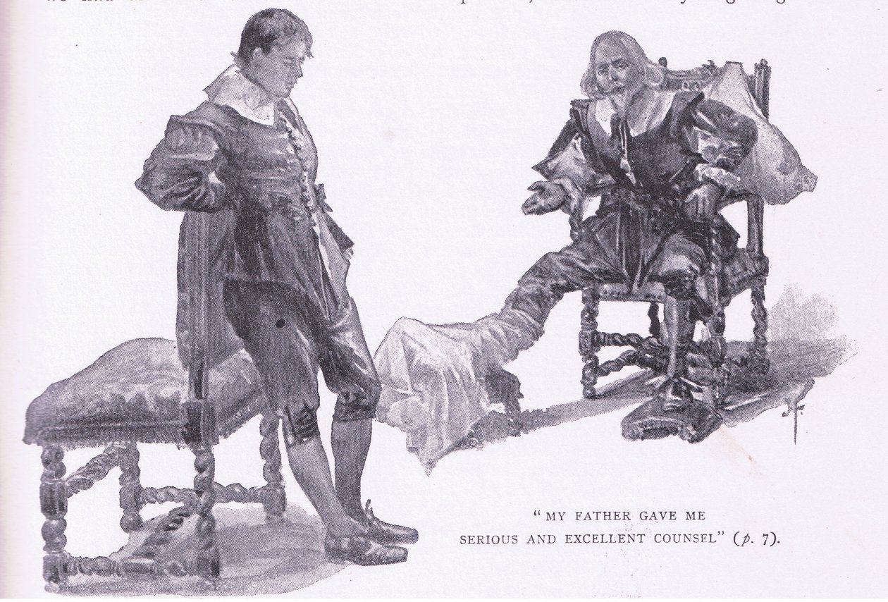 Apám komoly tanácsot adott nekem (litho) alkotó: Joseph Finnemore