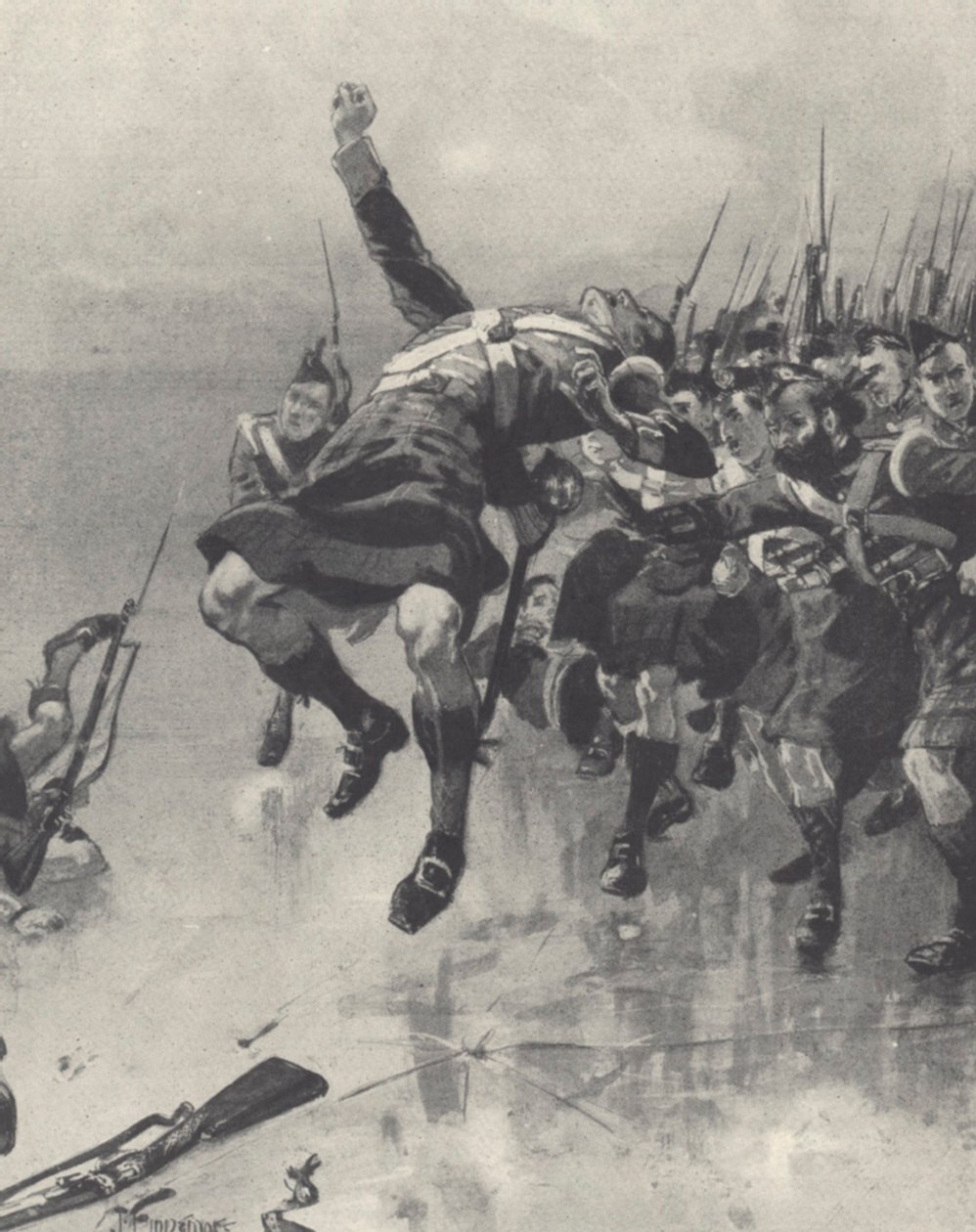 skót csapatok (litho) alkotó: Joseph Finnemore
