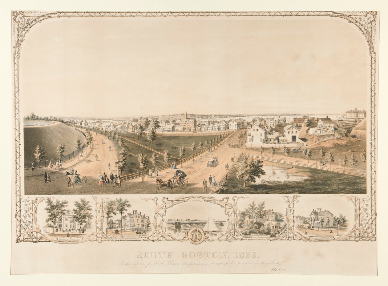 Dél-Boston, 1859 alkotó: Joseph Foxcroft Cole