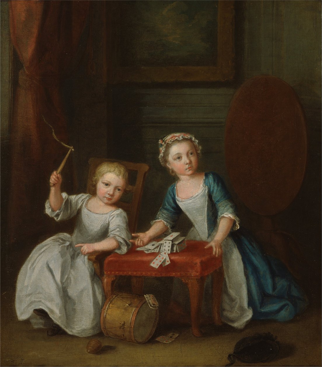 Játékos gyerekek, valószínűleg a művész fia, Jacobus és lánya, Maria Joanna Sophia alkotó: Joseph Francis Nollekens