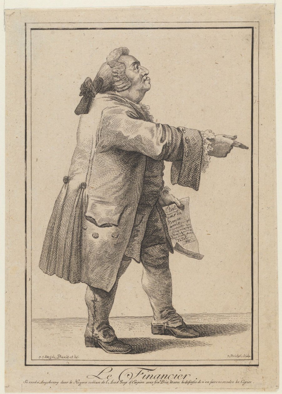 A pénzügyőr A finánc, 1784 alkotó: Joseph Franz Goez von