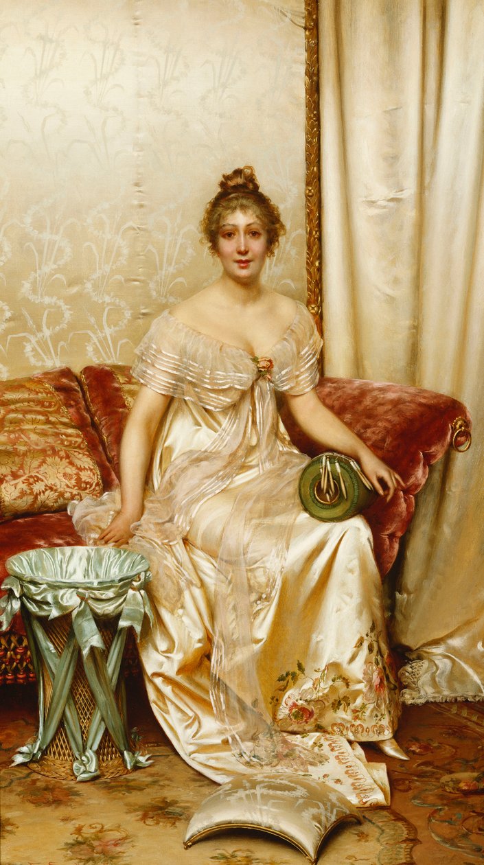 A szatén rózsa, alkotó: Joseph Frederick Charles Soulacroix