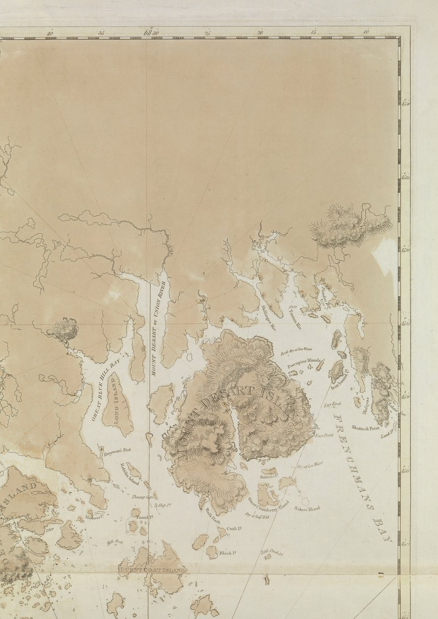 Penobscot-öböl (részlet) alkotó: Joseph Frederick Wallet DesBarres