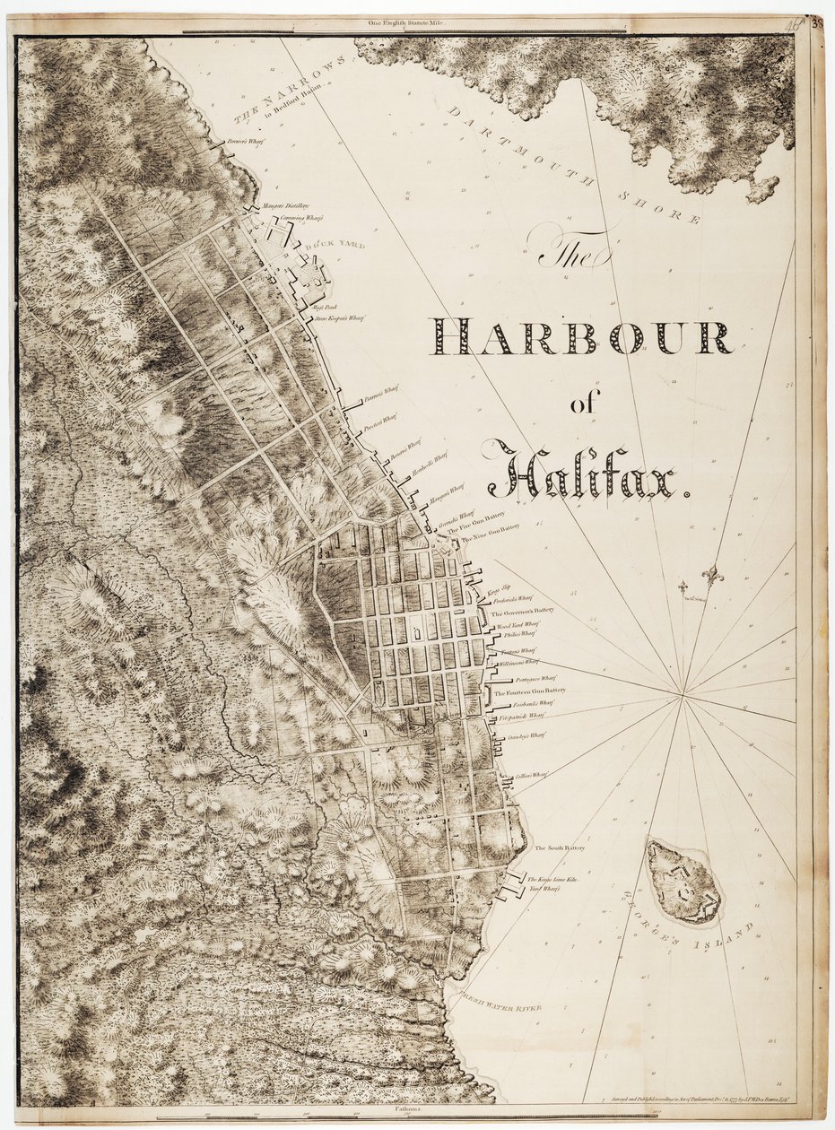 Halifax kikötője alkotó: Joseph Frederick Wallet DesBarres