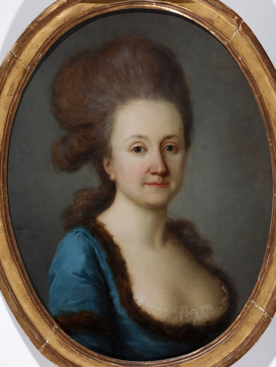 Euphrosine Katharina von Bock portréja, született von Stackelberg 1752-1821, 1780 alkotó: Joseph Friedrich August Darbes