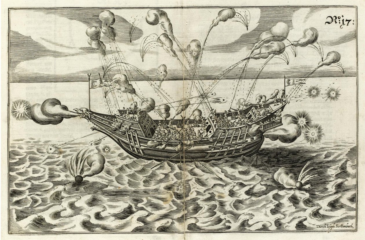 Illusztráció: Naval Architecture von J. Furttenbach alkotó: Joseph Furttenbach