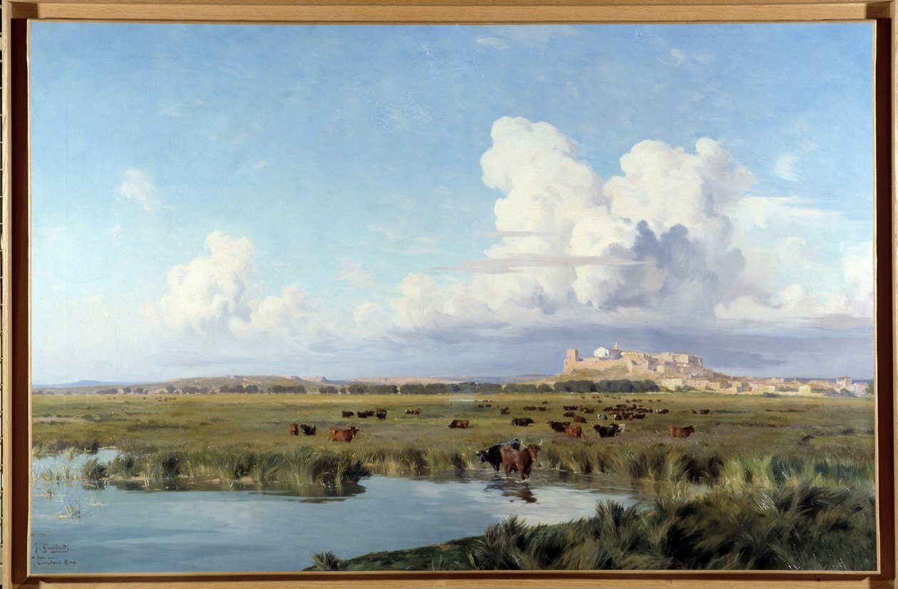 Camargue-i táj (olaj, vászon) alkotó: Joseph Garibaldi