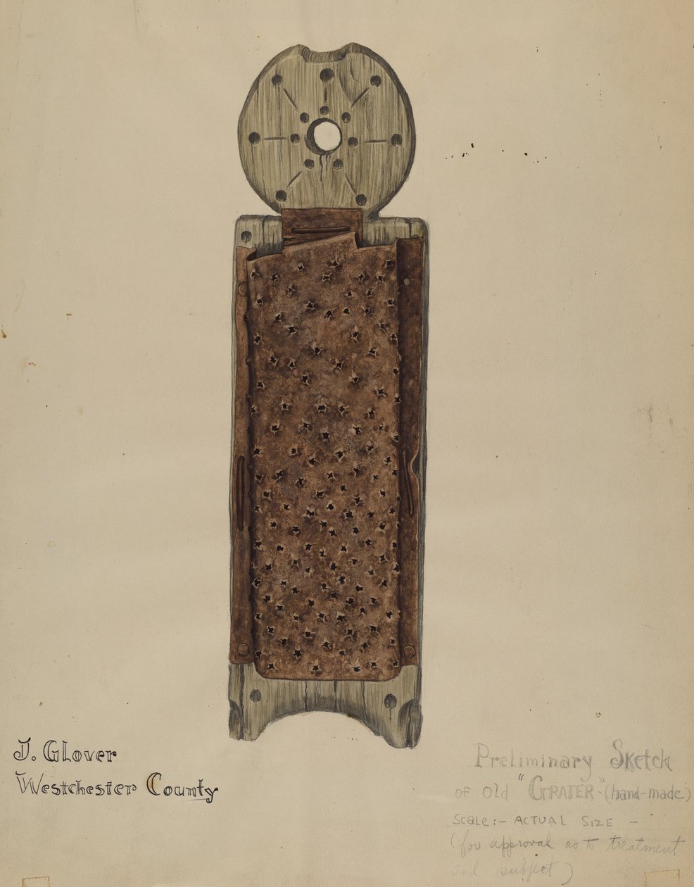 Kézzel készített reszelő alkotó: Joseph Glover