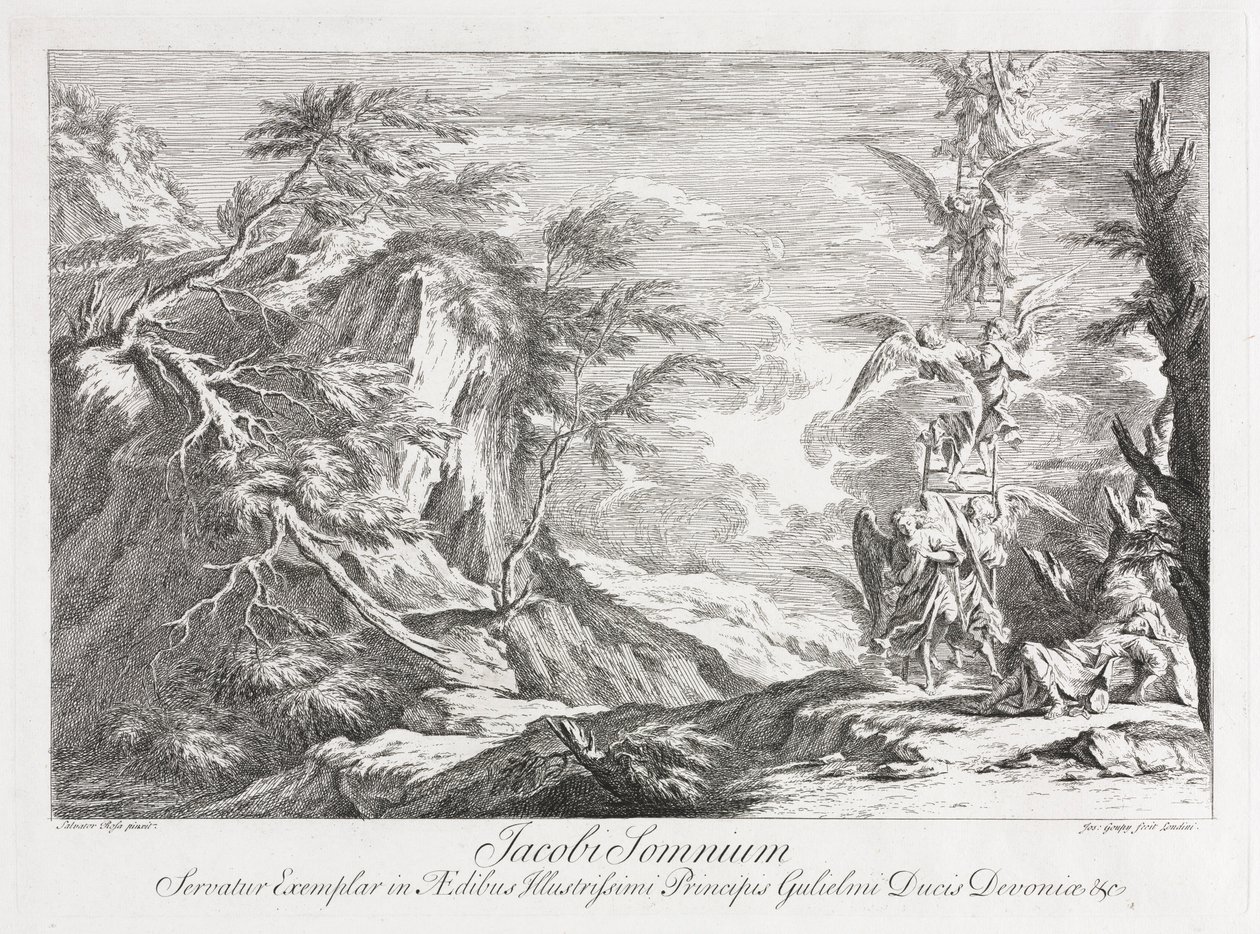 Jacobs Dream, c. 1720. alkotó: Joseph Goupy