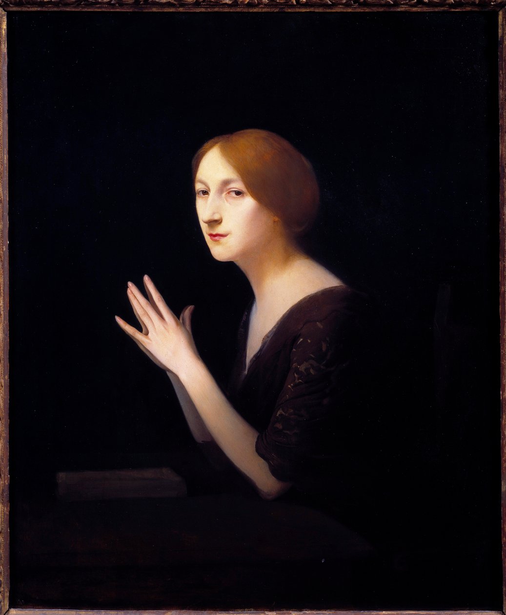 Marguerite Moreno (1871-1948) portréja, Joseph Granie francia vígjátékának színésznője (1861-1915) 1899 V. 0,56x0,46 m Párizs, Musee d
