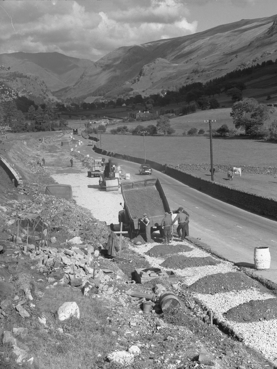 Útépítés Thirlmere közelében alkotó: Joseph Hardman