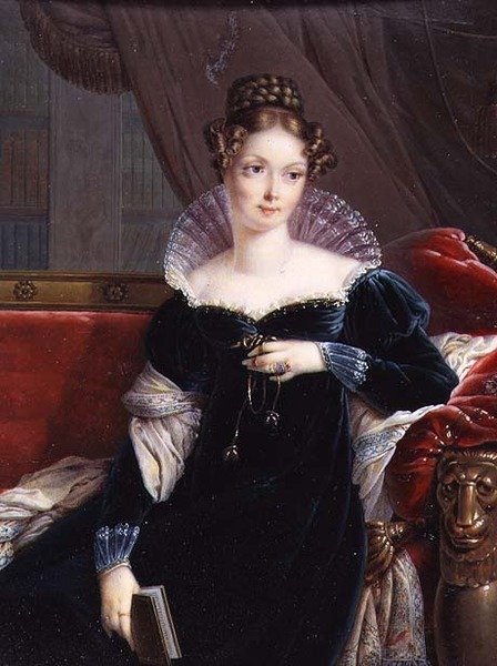 Lady George William Russell egy könyvet tart, 1817 körül alkotó: Joseph Heigel