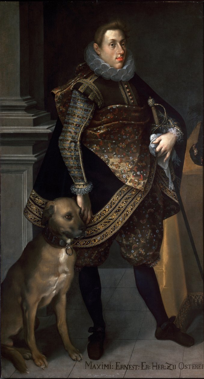 Ernest főherceg portréja alkotó: Joseph Heintz