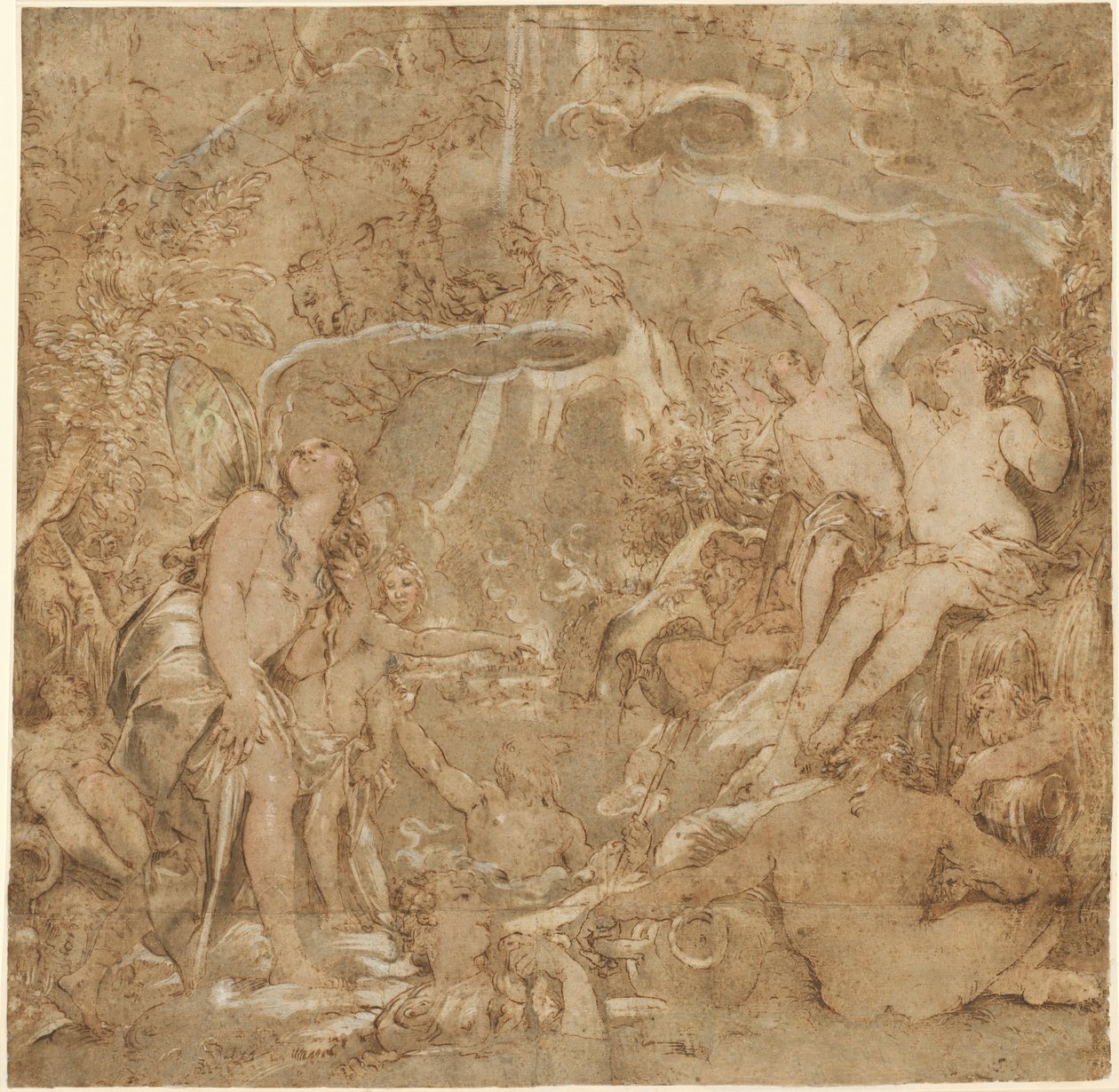 A Pó lányai folyóistenekkel alkotó: Joseph Heintz the Elder