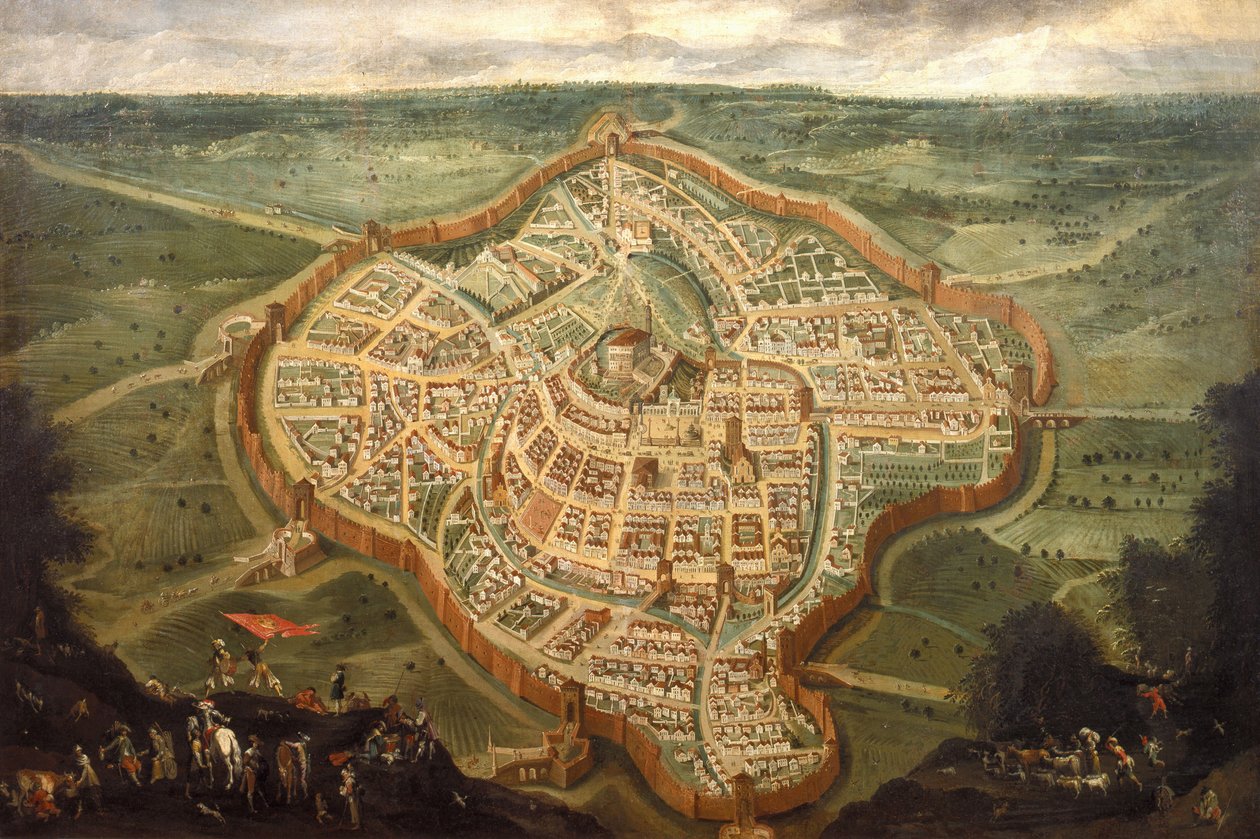 Udine városának térképe, 17. század közepe, 17. század közepe. alkotó: Joseph Heintz the Younger