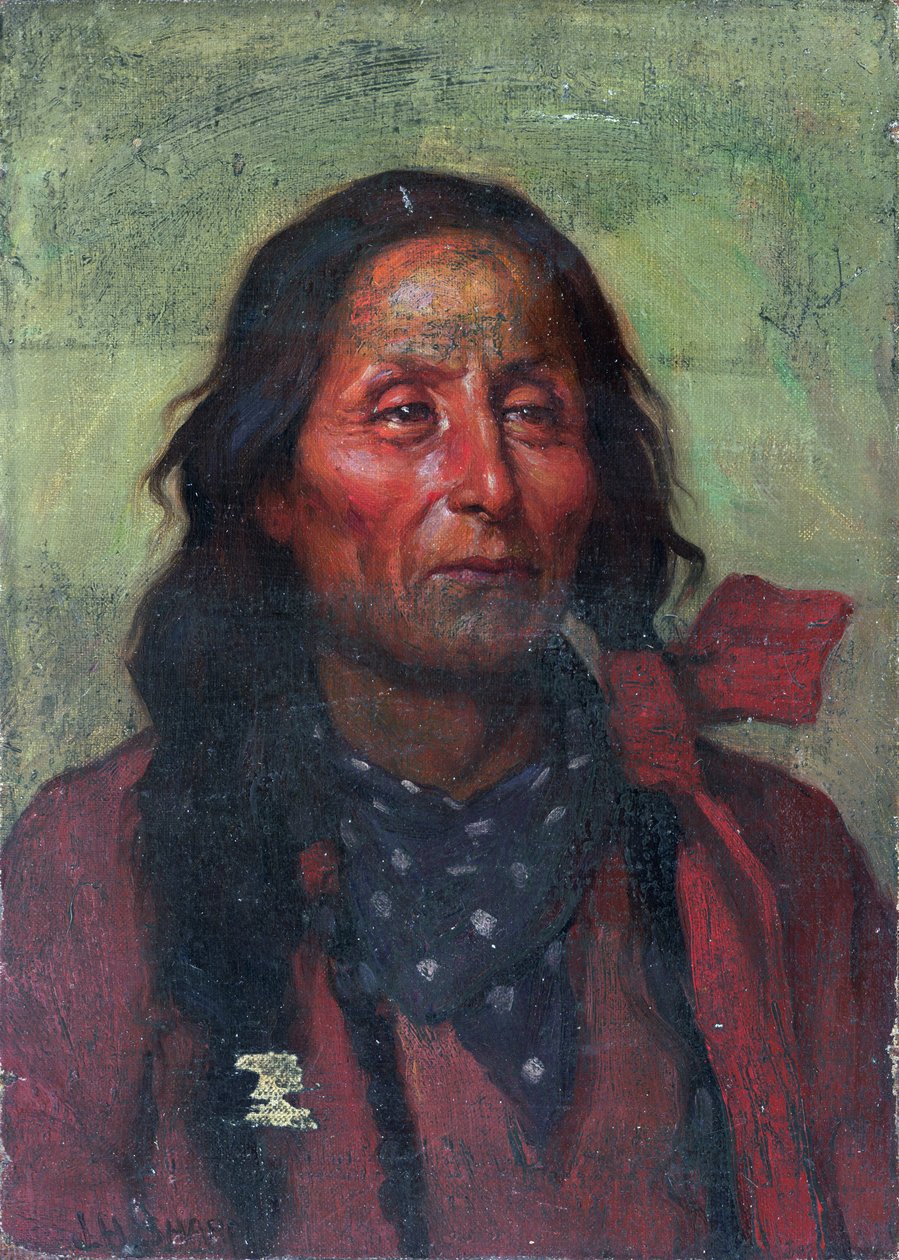 Chief Short Bull (olaj, vászon) alkotó: Joseph Henry Sharp