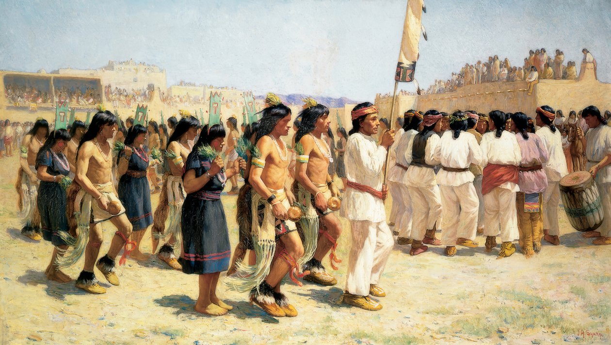 A szüreti tánc alkotó: Joseph Henry Sharp