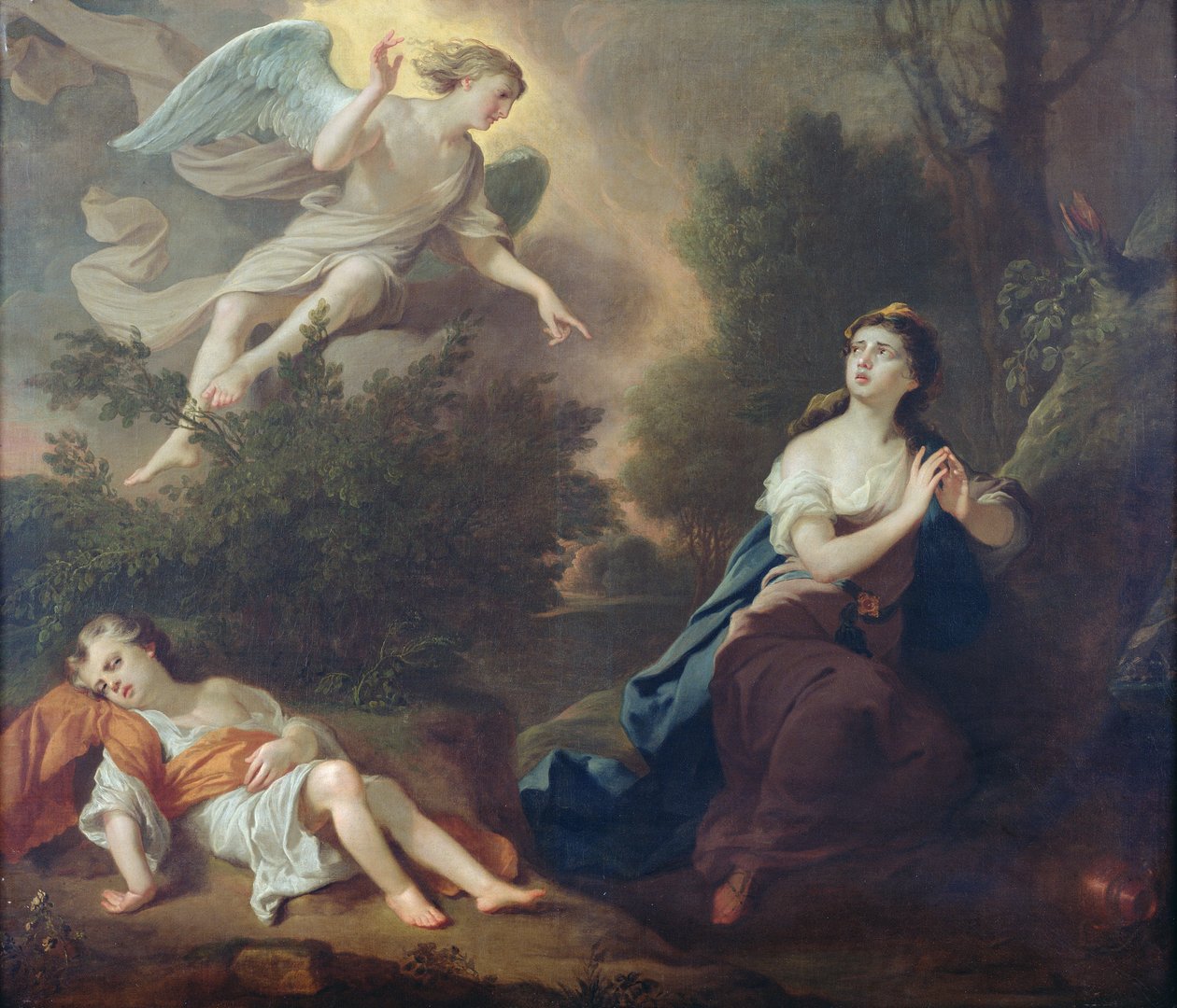 Hágár és Izmael, 1746 alkotó: Joseph Highmore