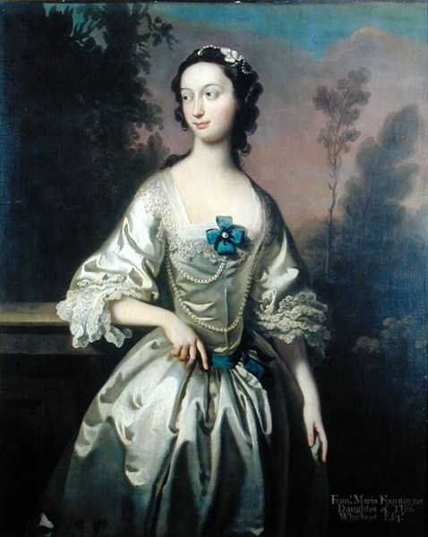 Frances Maria Fountayne portréja (olaj, vászon) alkotó: Joseph Highmore