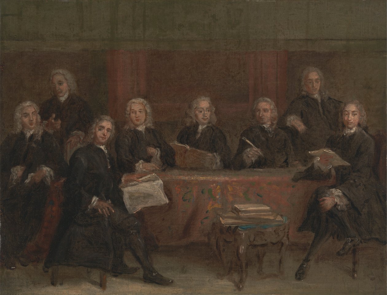 Csoportos portré tanulmányozása alkotó: Joseph Highmore