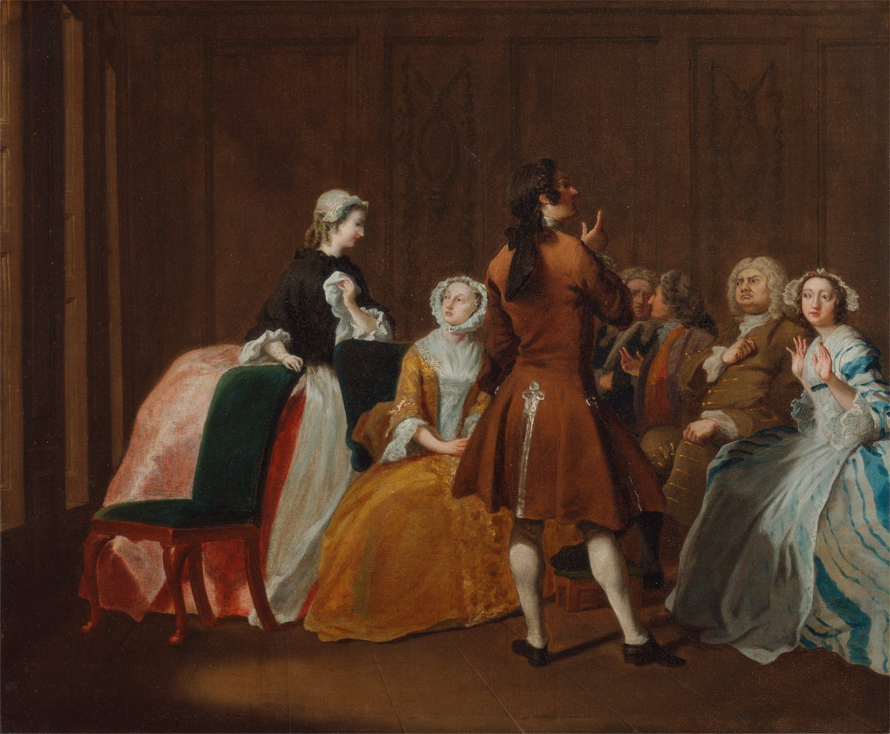 A Harlowe család, Samuel Richardson Clarissa című művéből alkotó: Joseph Highmore