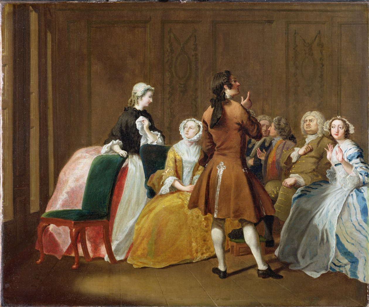 A Harlowe család, Samuel Richardson Clarissa című művéből, 1745-47 alkotó: Joseph Highmore