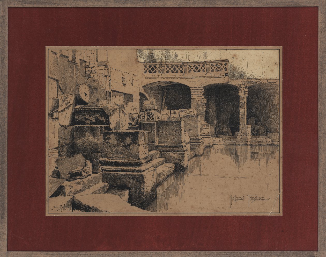 Római fürdő Bathban alkotó: Joseph Holland Tringham