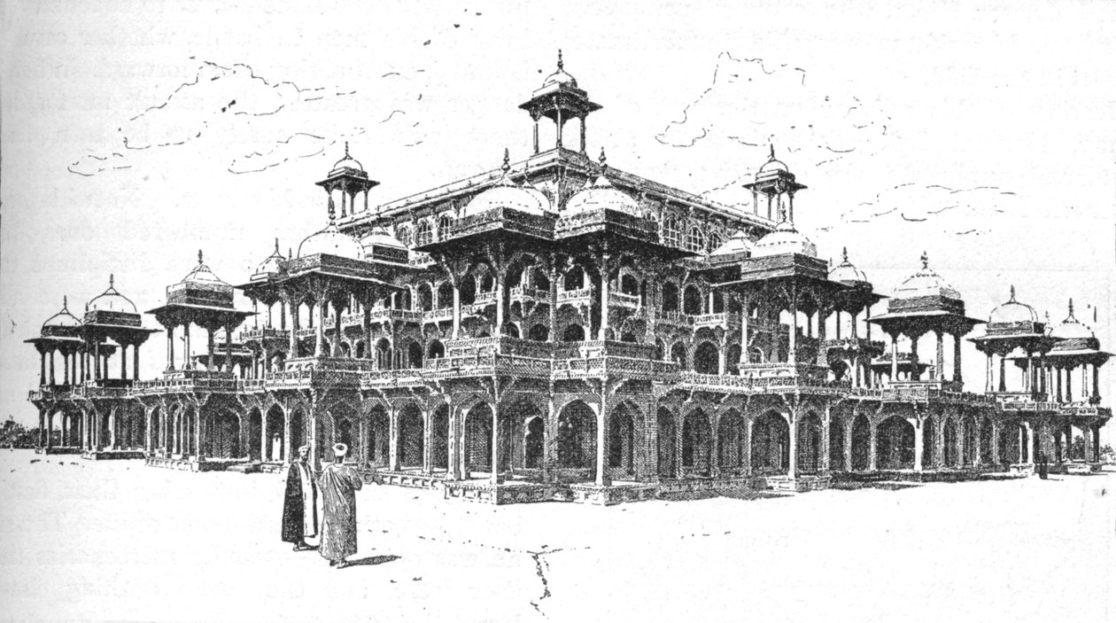 Akbar mauzóleuma, Agra, 1892, 1902. alkotó: Joseph Holland Tringham