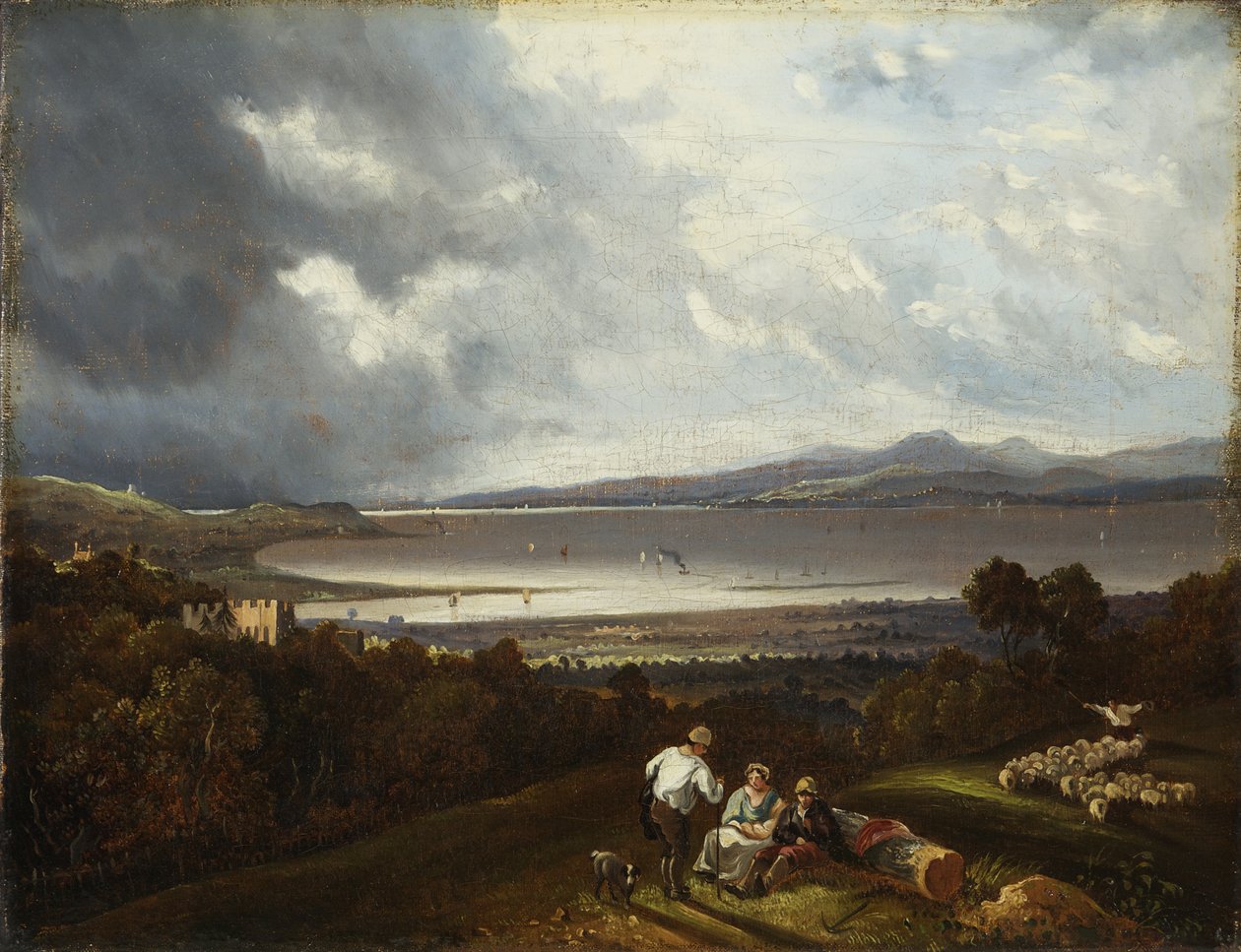Az Avon szája felé nézve, esetleg 1832 (olaj, vászon) alkotó: Joseph Horlor