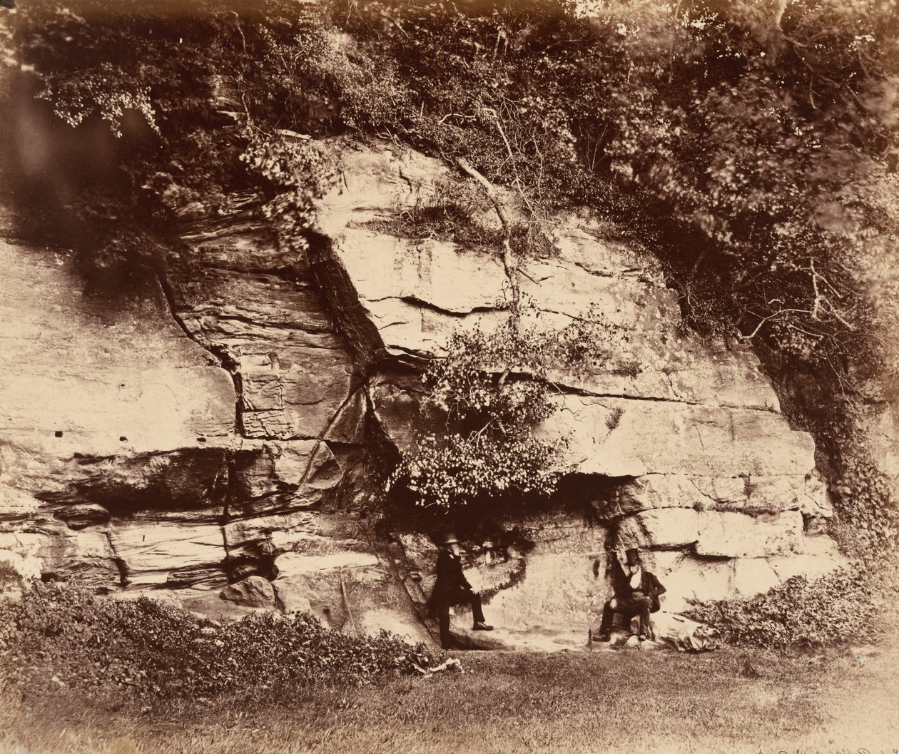 Az Echo Rock, Fountains Abbey,1856 (fotó) alkotó: Joseph & Howlett Robert (1831 58) Cundall