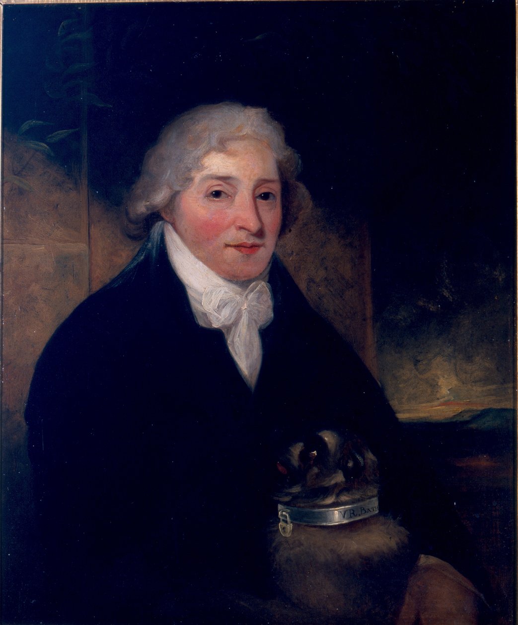 Venanzio Rauzzini kutyájával, Törökkel, 1795 körül alkotó: Joseph Hutchison