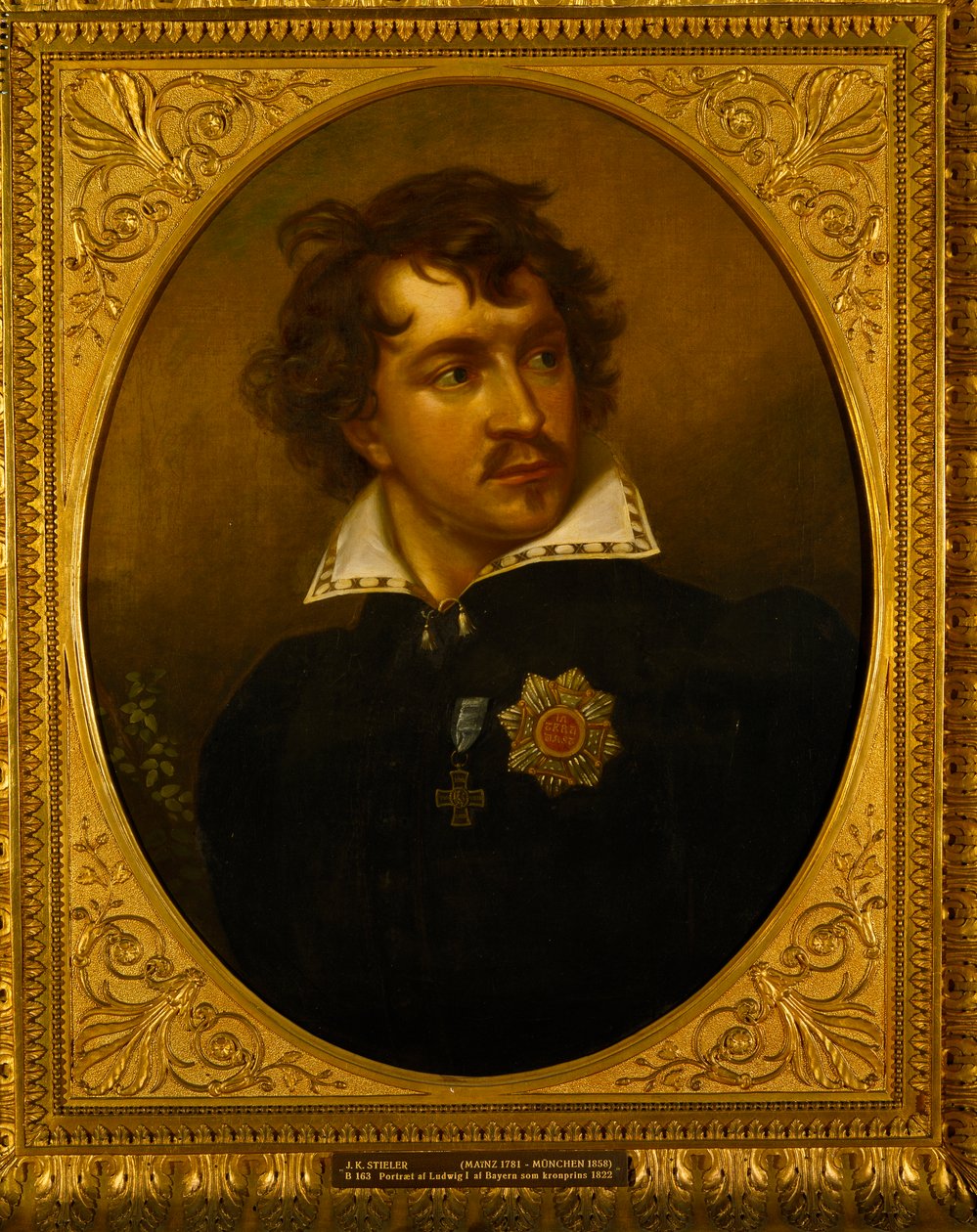 I. Ludwig bajor portréja 1786-1868, 1821-1822. alkotó: Joseph Carl Stieler