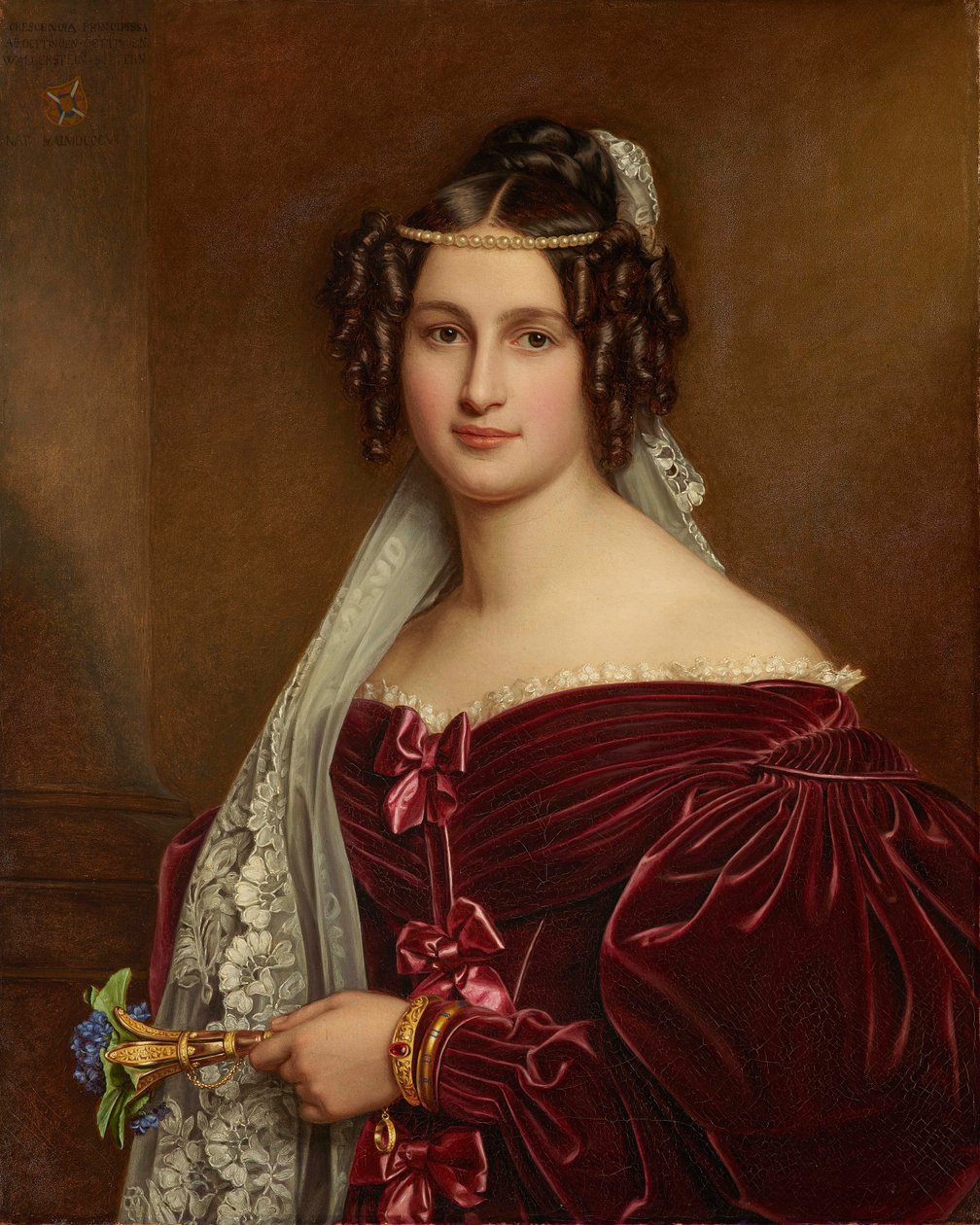 Crescentia Oettingen-Oettingeni és Wallerstein hercegnő 1806-1853, 1836. alkotó: Joseph Carl Stieler