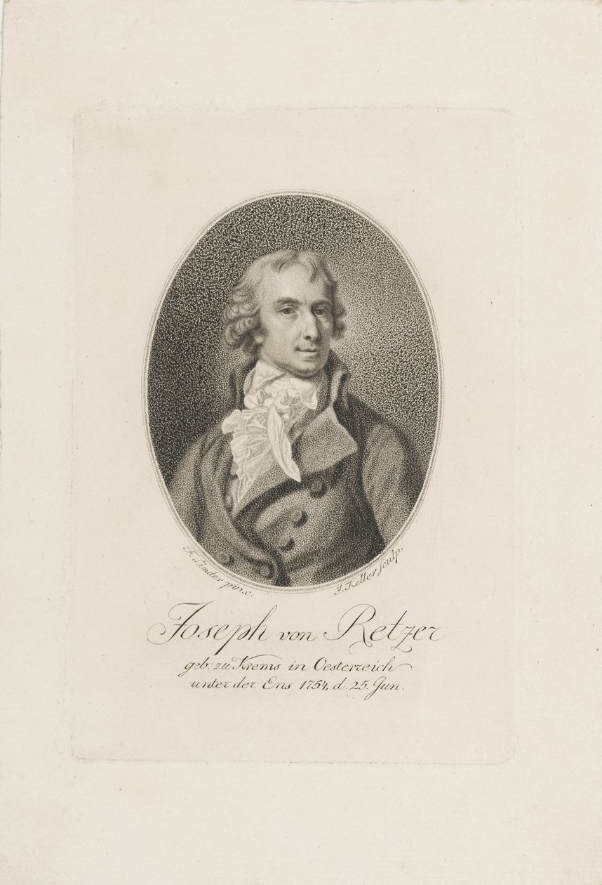 Joseph Friedrich von Retzer 1754-1824, 1798 előtt. alkotó: Joseph Keller