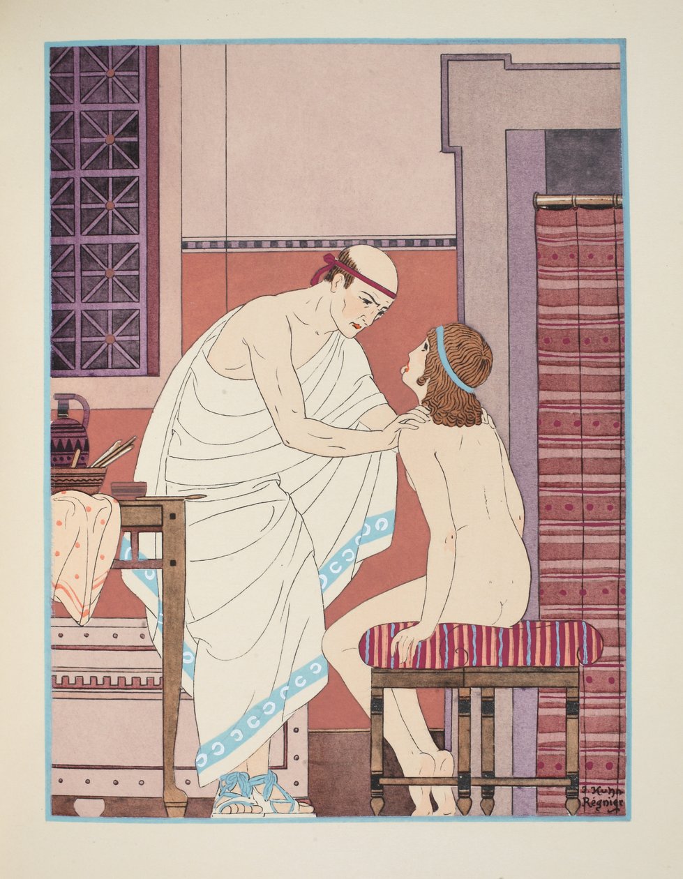 Szóbeli vizsga, illusztráció a Hippokratész műveiből alkotó: Joseph Kuhn Regnier
